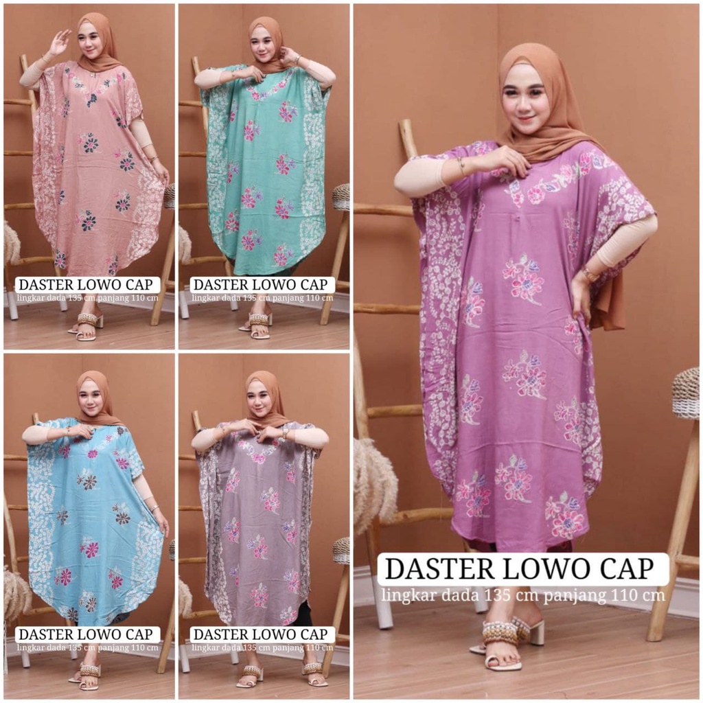 LONGDRESS JUMBO LOWO BATIK CAP /  DRESS KAFTAN / KAFTAN DRESS / DASTER DAILY / LONGDRESS  KAFTAN