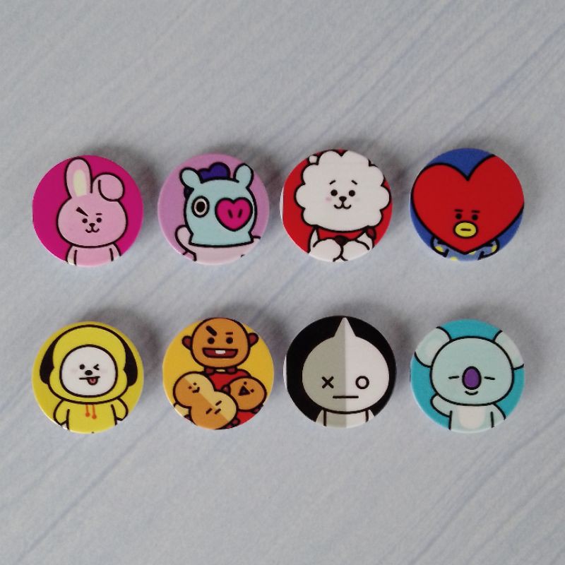 Pop Socket Karakter Gambar BTS BT21