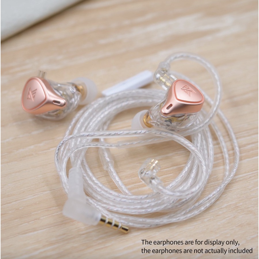 Kabel KZ Upgrade OFC SILVER Plated Cable with Mic Pin Type C KZ ZSN ZEX EDX Pro X DQ6