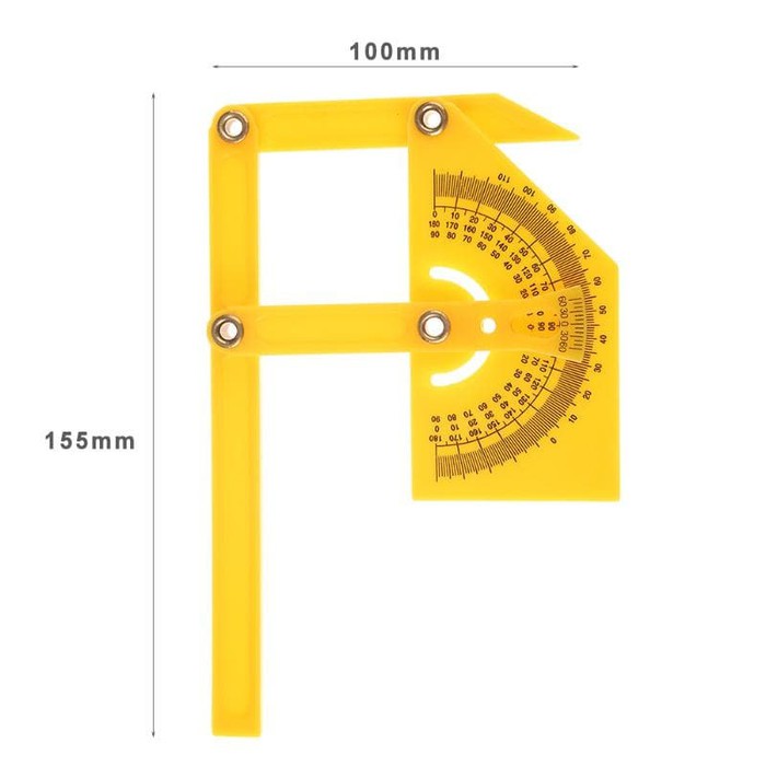 Penggaris Busur Derajat Lipat Presisi Protactor Angle Ruler Fold *DS07