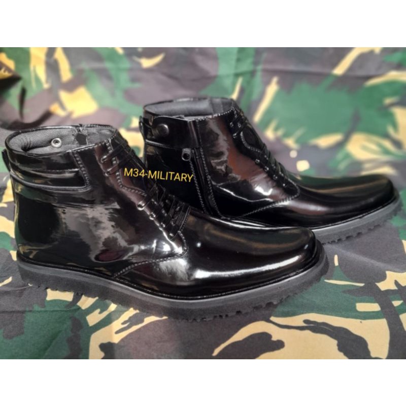 SEPATU PDH KULIT SAPI TERBARU ELEGAN TNI POLRI SCURITY SATPAM POL PP DINAS PEMERINTAH