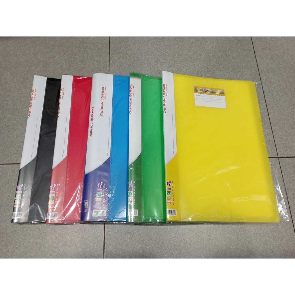 

Map Clear Holder / Display Book F4 Isi 100 Pocket JENIA