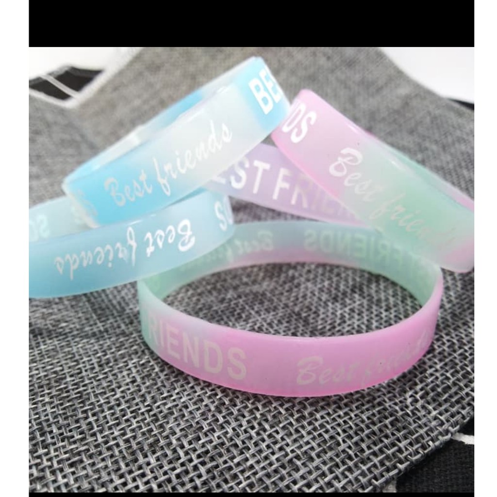 COD GELANG TANGAN KARET BESTFRIENDS ELASTIS RAINBOW