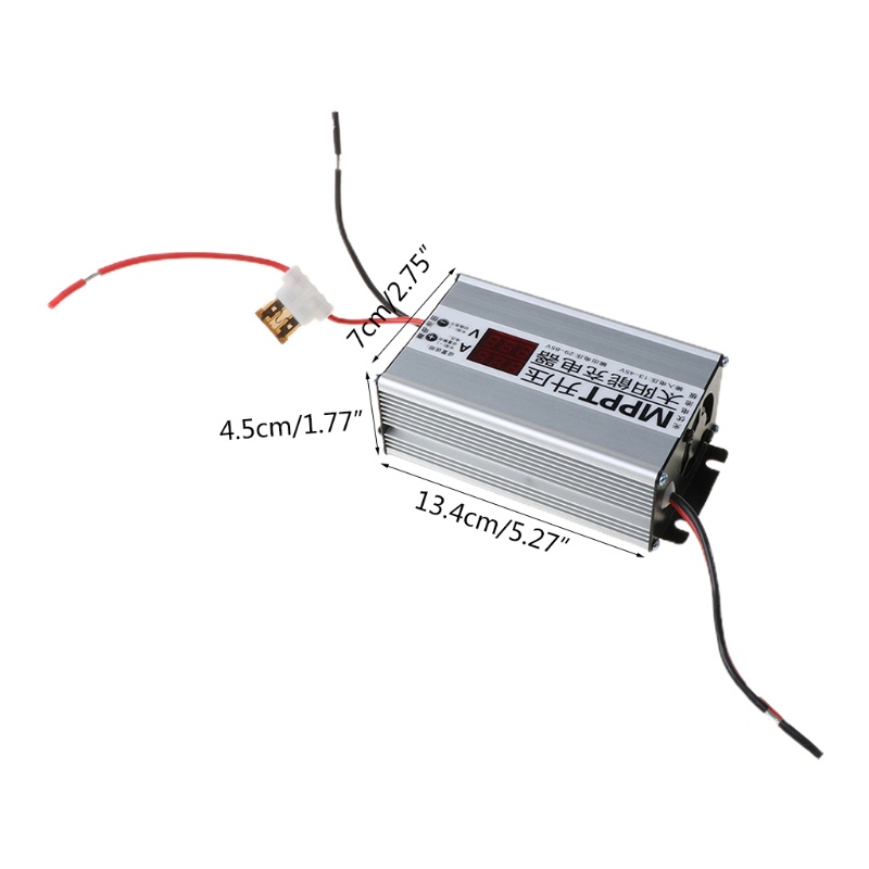 Btsg MPPT Solar Panel Cells Charger Controller 10A Booster 13-45 Step Up 29-85V Adjustable 24V 36V 48V 60V 72V Baterai