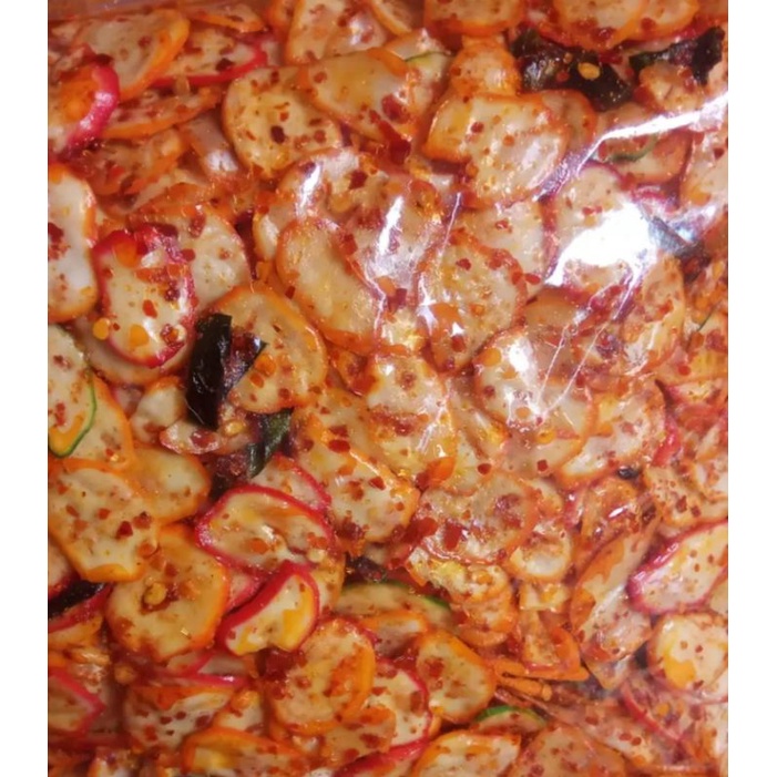 

kerupuk seblak daun jeruk kencur extra pedas 1kg