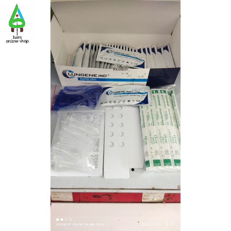 Rapid Antigen Clungene Ind Lungene Eceran Satuan Per Pcs Alat  Test Swab Mandiri Covid-19 Antigen Ra