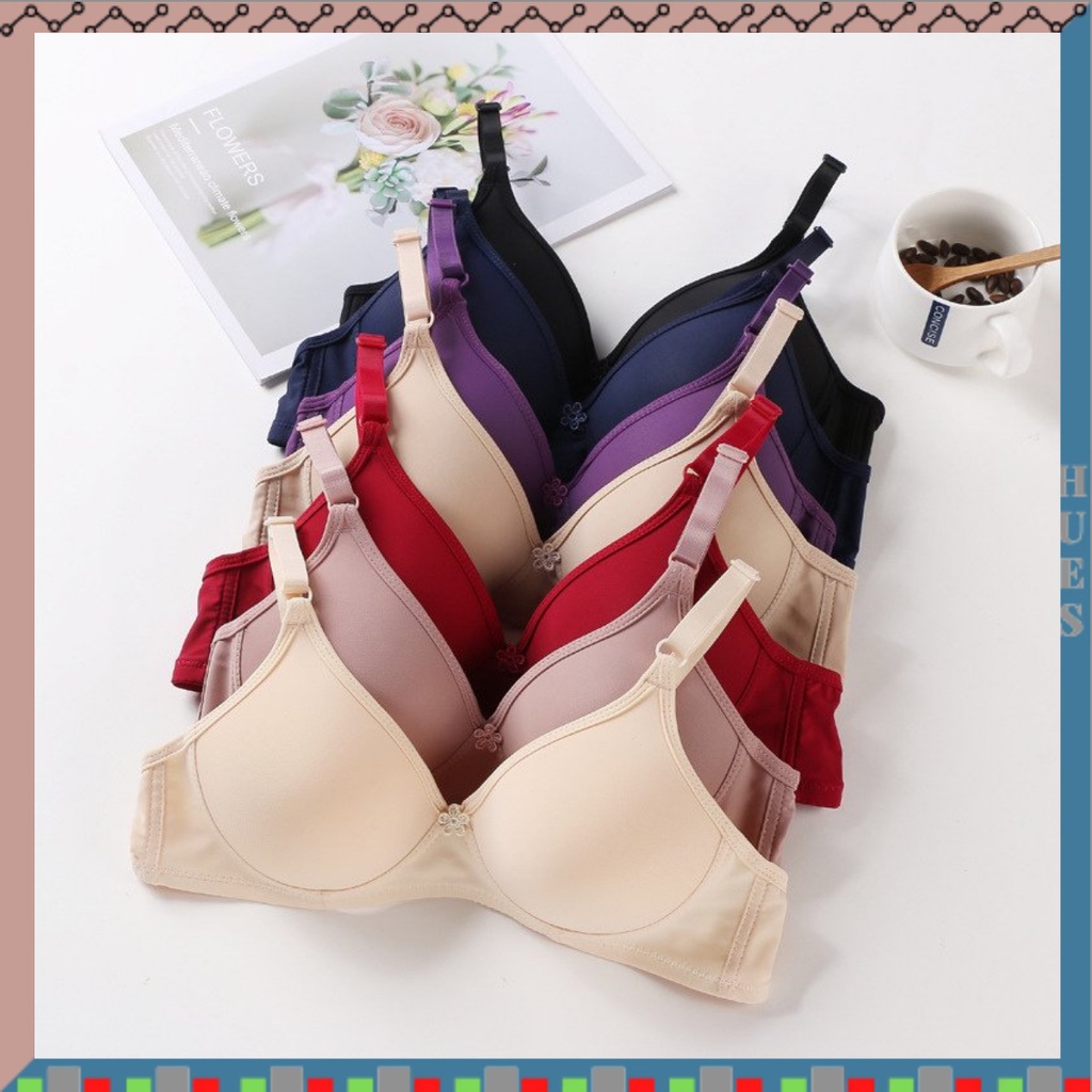 HUES.ID BH Bra Push Up Style Pakaian Dalam Wanita High Quality 9012