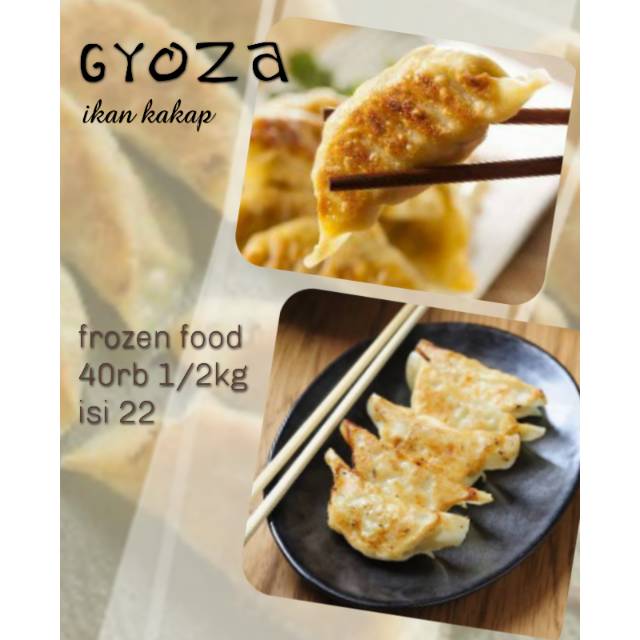 

Frozen Food Gyoza Ikan Kakap