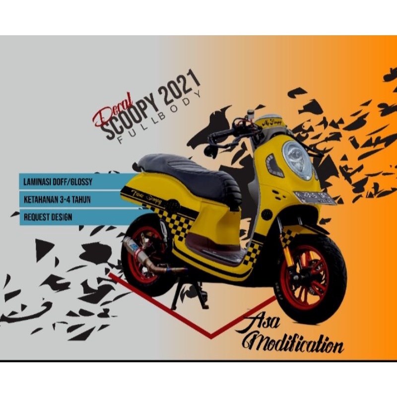Decal Stiker Scoopy  2022 Full Body