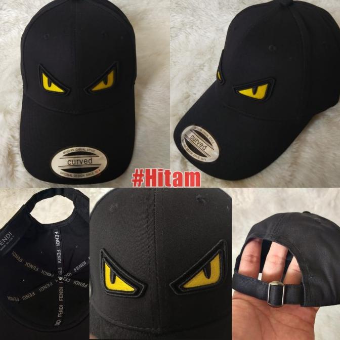 Topi Fendi Logo Monster Eye Premium Branded ( Not Gucci Lv) Terlaris