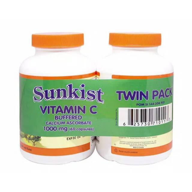 Sunkist vitamin C 1000 mg twinpack