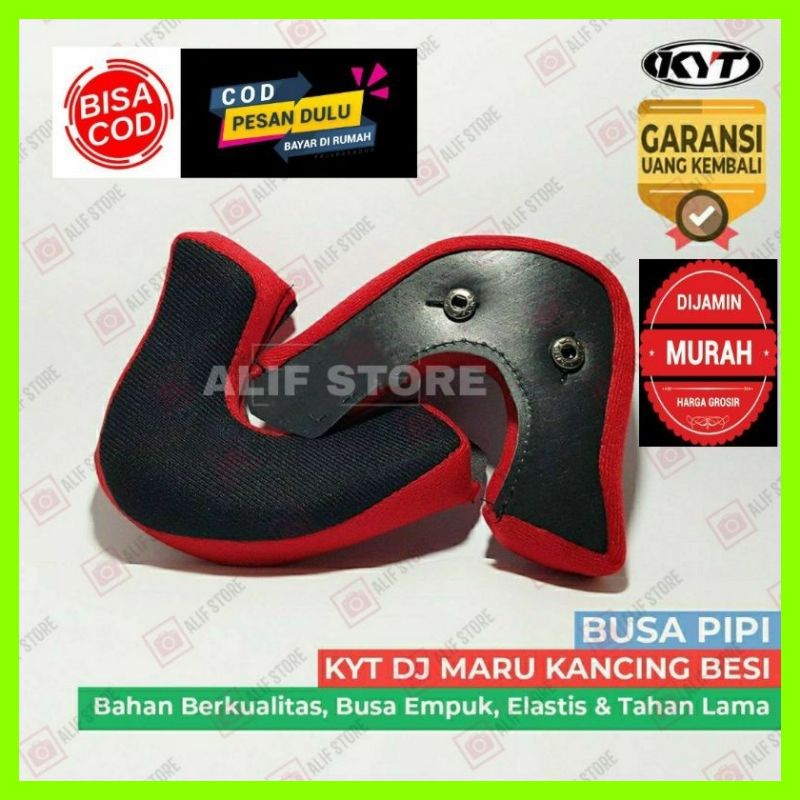 BUSA PIPI KYT DJ MARU KANCING BESI DAN ATOM SPON HELM SET KANAN KIRI DALEMAN