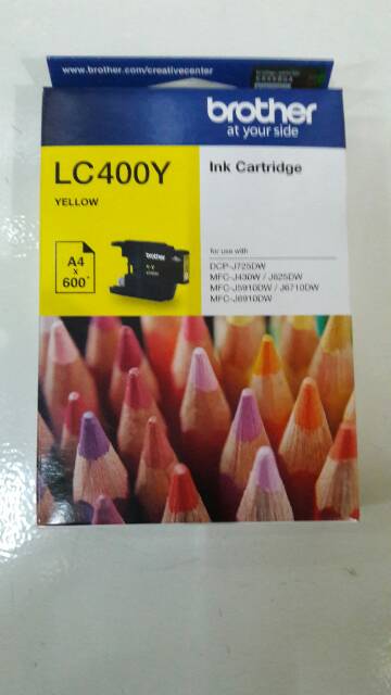Tinta Printer Brother LC400 (B/C/M/Y) ORIGINAL