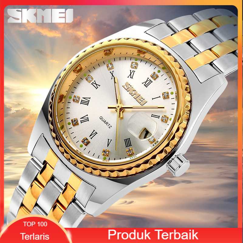 SKMEI Jam Tangan Analog - 9098CS, Jam Tangan Wanita, Jam Tangan Analog Wanita, Jam Tangan Analog Ant