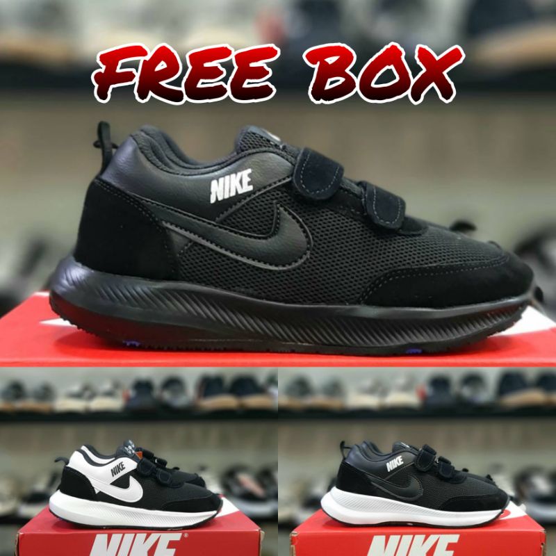 sepatu anak sekolah nike air 270 hitam putih kualitas premium uk 33-37