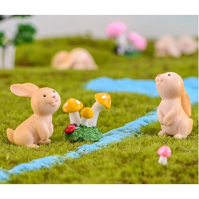 Miniatures - Terrariums - Fairy Garden - Animal_Rabbit (7pcs)