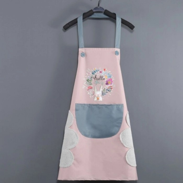 

Celemek Masak Apron PREMIUM Apron Anti Air Minyak RABBIT - HellorabbitPINK
