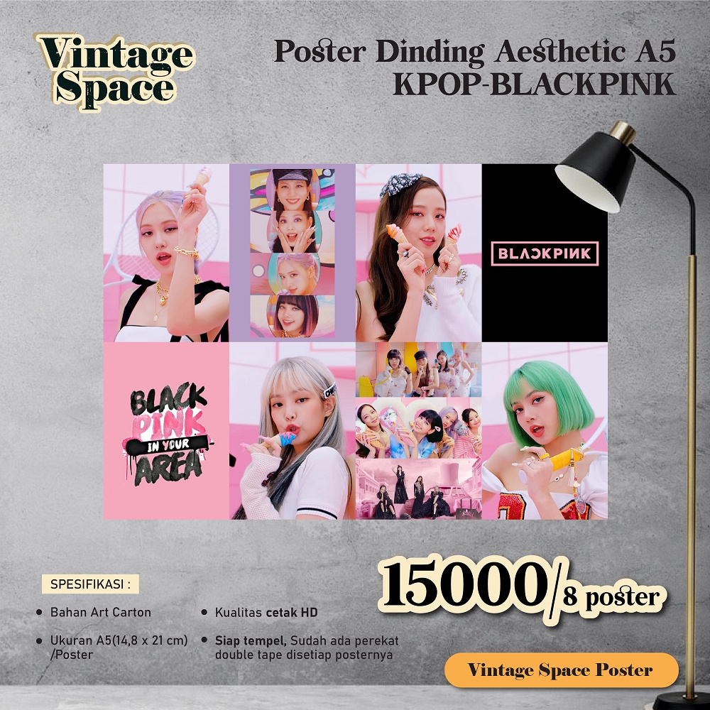 Poster Dinding A5 KPOP Blackpink / Poster Aesthetic A5 / Blackpink
