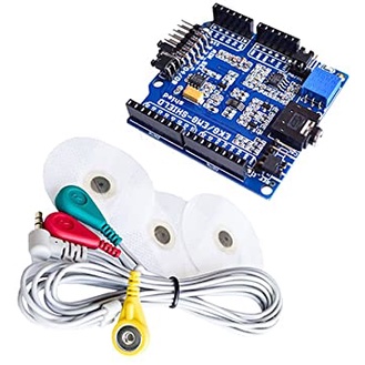 ✅EKG ECG EMG Shield For Arduino With Cables And Electrodes