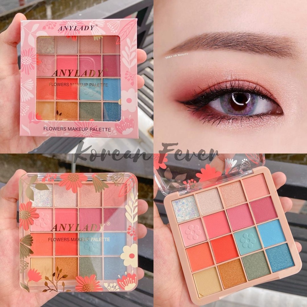 Anylady - FLOWERS Palette Eyeshadow / Flowers 16 Colors Eyeshadow Any 833