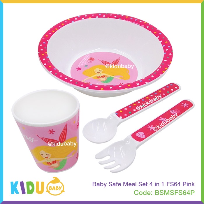 Baby Safe Meal Set 5 in 1 FS65 Perlengkapan Makan Bayi dan Anak Kidu Baby