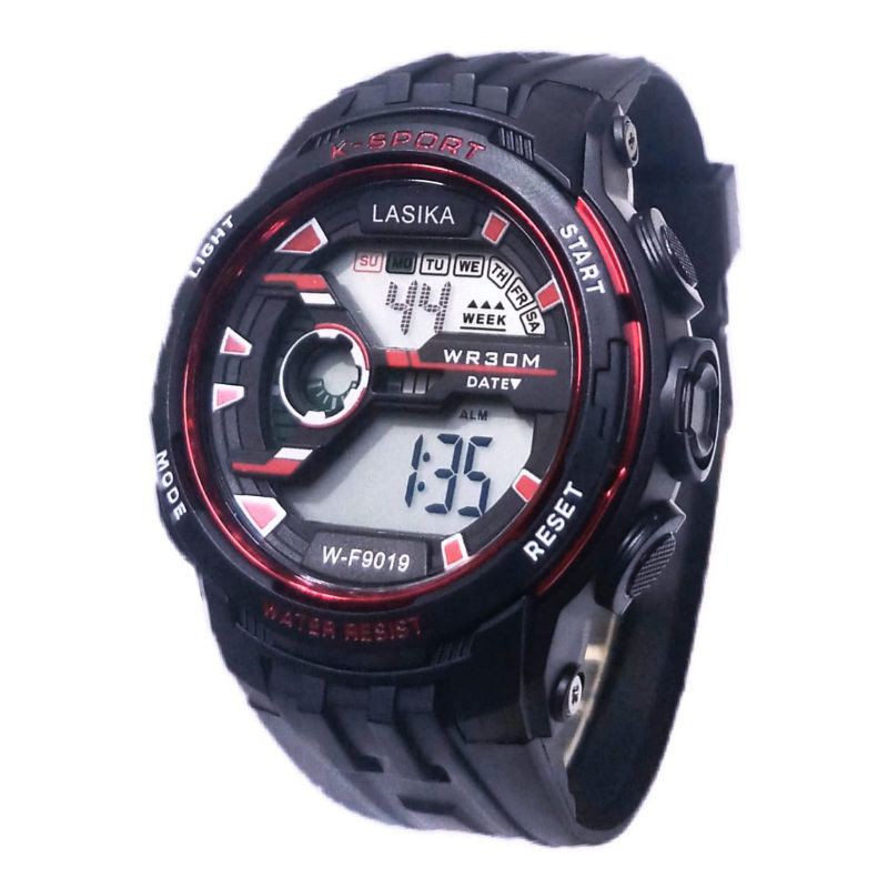 (Terima Cod)Jam Tangan Pria Lasika W-H 9019Q&amp;Q Digital Sport Water resisst