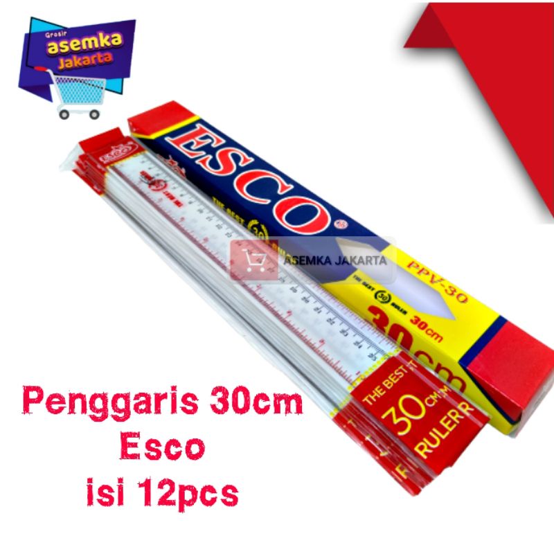

HJK Penggaris 30cm The Best Ruler Esco isi 12pcs