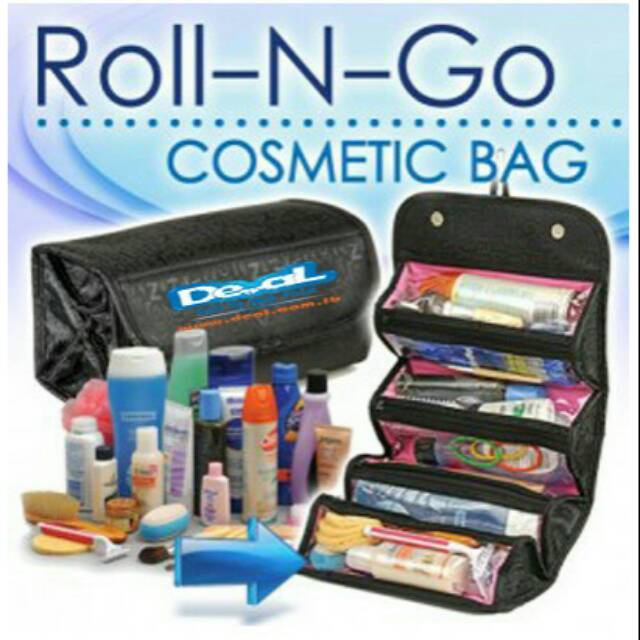 Roll n go cosmetic pouch bag - tas kosmetik