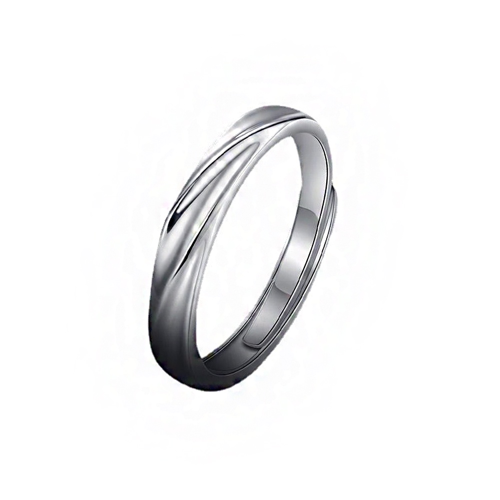 Cincin Model Terbuka Adjustable Gaya Hip Hop Untuk Pria