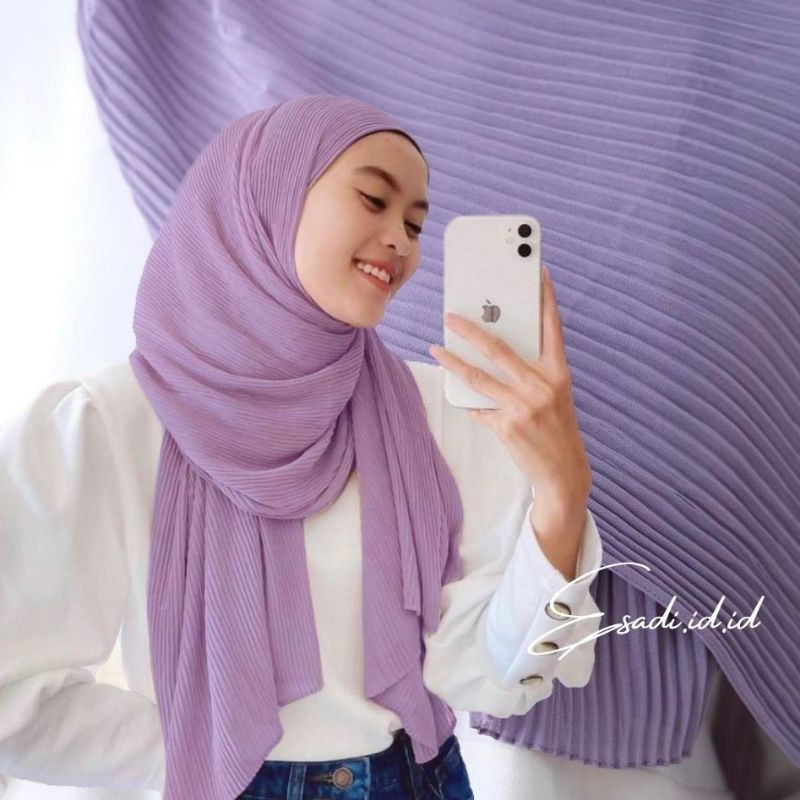 HIJAB PASHMINA PLISKET/KERUDUNG PASHMINA PLISKET/CERUTY BABY DOLL/PASHMINA PLISKET CERUTY BABYDOLL