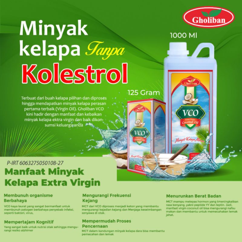 

Minyak Kelapa VCO Virgin Coconut Oil Gholiban 125ml