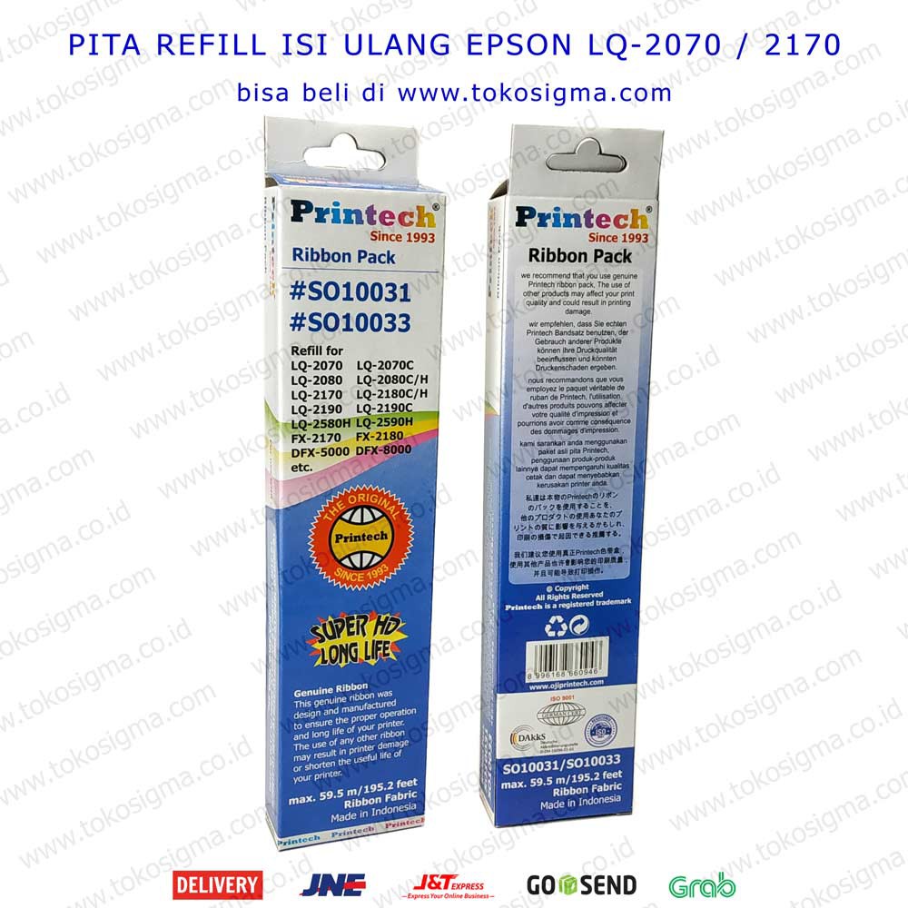 PITA ISI ULANG REFILL RIBBON #SO10031 FOR EPSON LQ-2070 2170 FX-2180