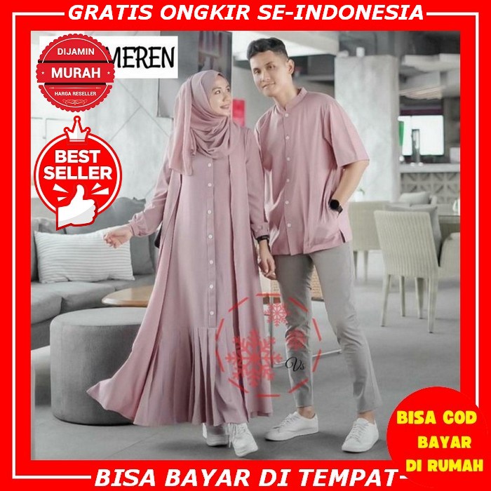 Terbaru Couple Yudho Baju Pesta Brukat Gamis Duyung Pasangan Kekinian Baju Couple Muslim Gamis Syari