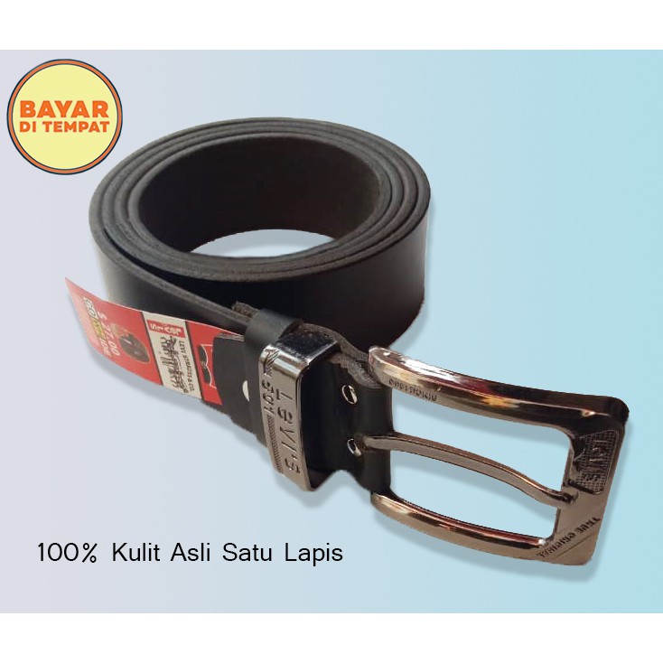 IKAT PINGGANG KULIT PRIA 100% KULIT ASLI,GESPER KULIT PRIA SATU LAPIS,MEN BELT