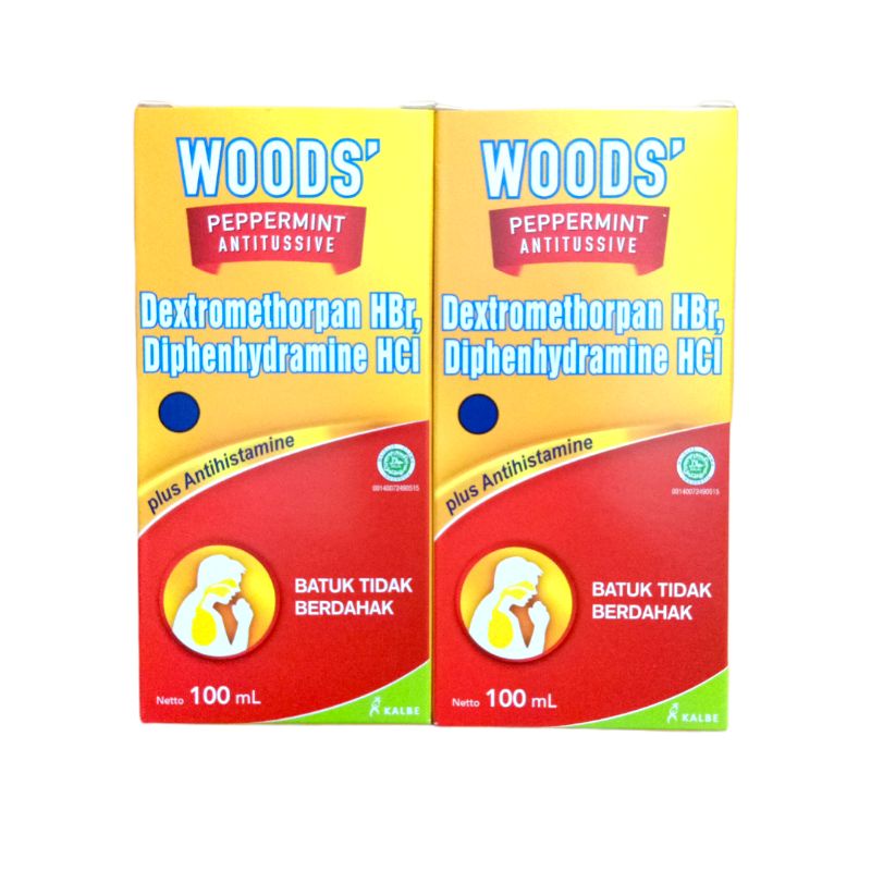 Jual Woods Peppermint Antitussive Sirup Ml Woods Merah Shopee Indonesia