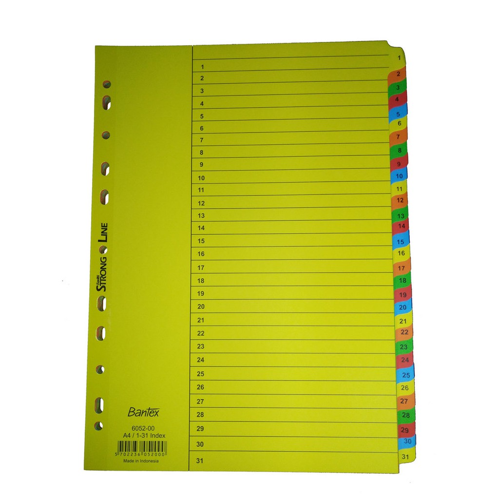 

Bantex 6052-00 Carton Index A4 1-31