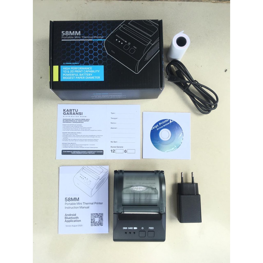 printer bluetooth mini thermal Kasir Mobile Android Grab Food Gobiz Brilink