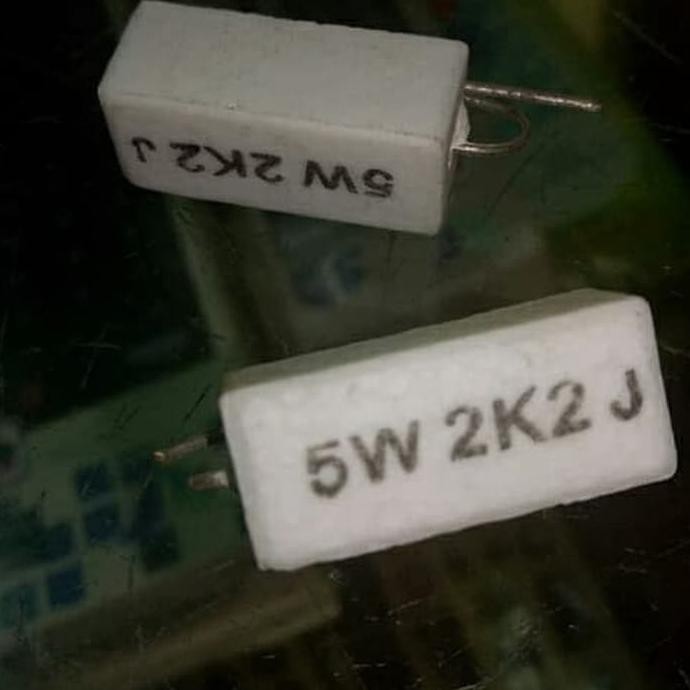 Resistor 5Watt 5 Watt 2K2 2.2K Ohm RTRAVO2 Segera Dapatkan
