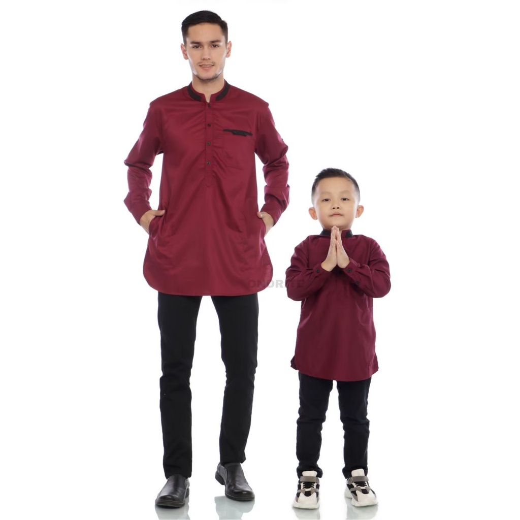 [ PREMIUM QUALITY! ] KURTA BAJU KOKO COUPLE AYAH DAN ANAK ONDRITE ORIGINAL KURTA BAJU MUSLIM PRIA KURTA COUPLE AYAH ready siap kirim kurta couple panjang ayah dan anak