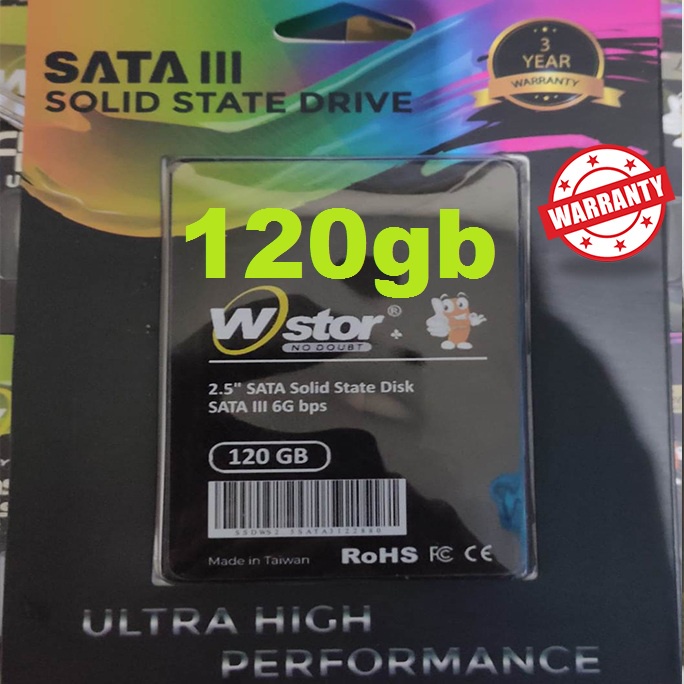 SSD SATA 2.5” SATA III 120gb / 240gb / 480gb / 1tb WSTOR