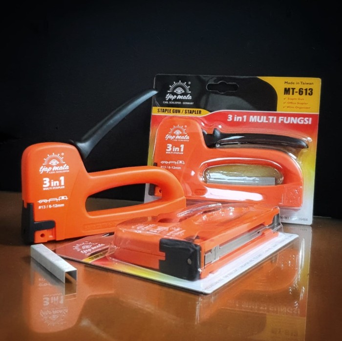 

Staples Gun Tacker TJAP MATA 3 in 1 Staple Jok Tembak Hekter 3 Way