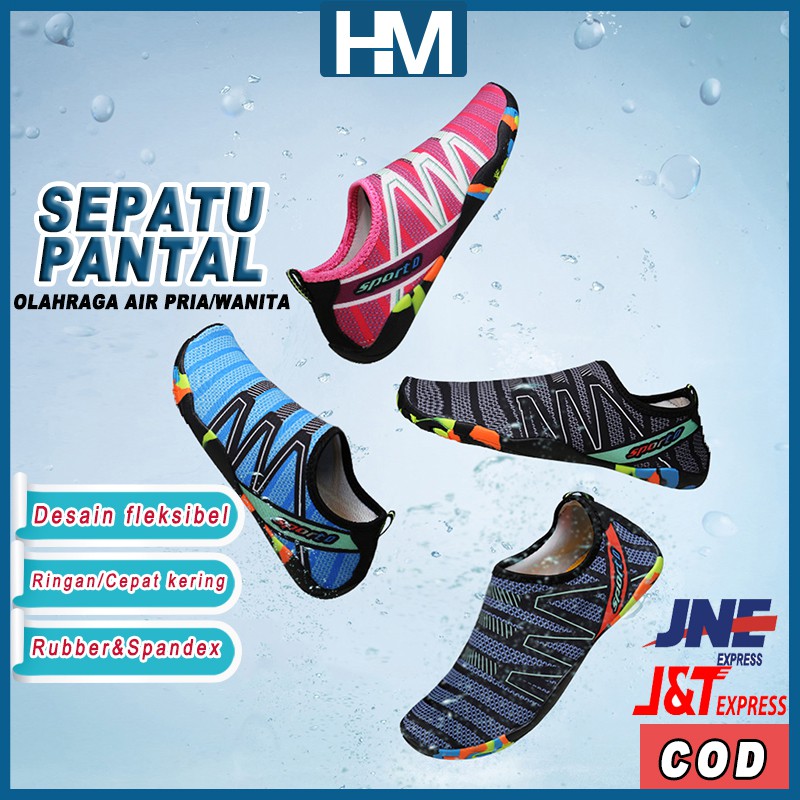 Berenang Sepatu Pria Pantai Slip Bahan Lembut Untuk Snorkeling / Surfing / Yoga