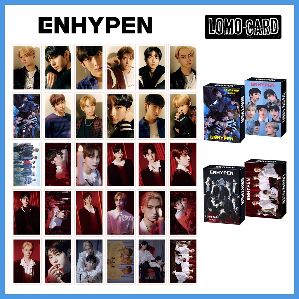 30pcs / Kotak Kartu Lomo Foto Kpop EXO ASTRO SEVENTEEN Album TXT