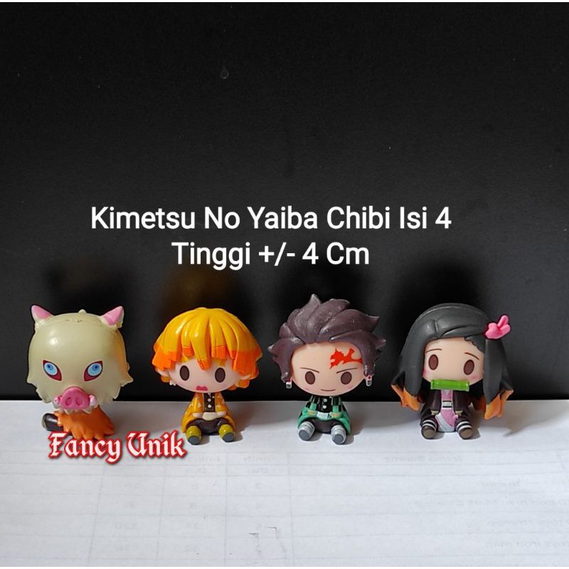 Action Figure Kimetsu No Yaiba Demon Slayer Set Isi 4