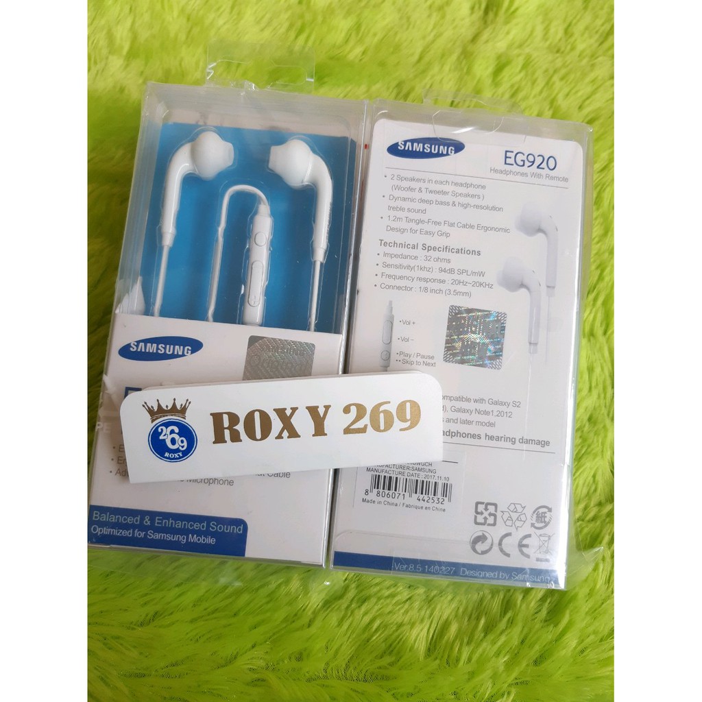 Terlaris Hf Headset Earphone Hp Samsung Original Ori - Handset Hetset Hedset Henset Handphone