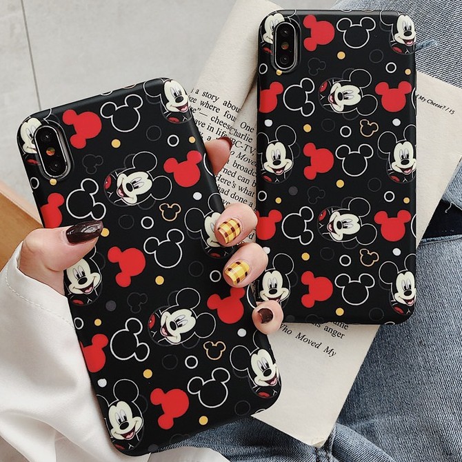 Mickey hitam hardcase fullprint case for all type