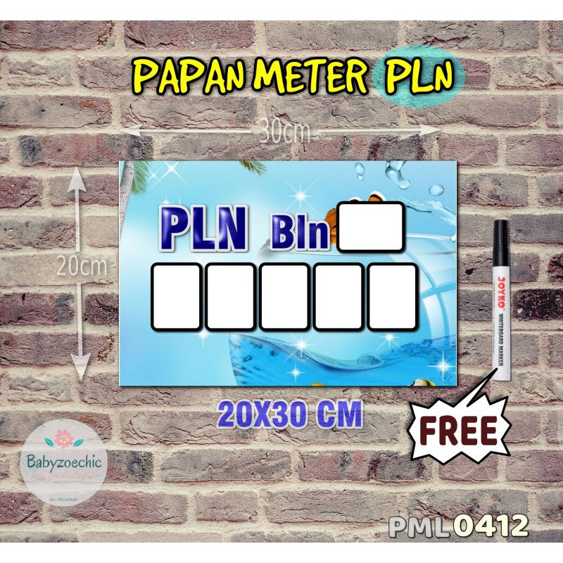 

Zoe Papan Meter Listrik PLN PAM motif Unik - Tropical 12