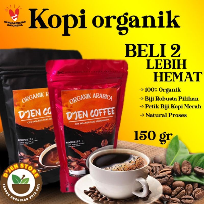 

Kopi bubuk Robusta dan Arabika 100% Organik