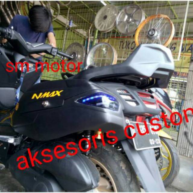 Jual Paket modifikasi nmax 2in1 side box Dan sandaran belakang | Shopee