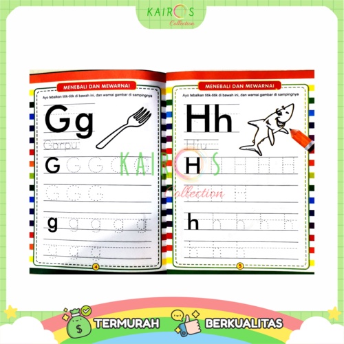 Buku Aktivitas PAUD TK Activity Book Buku Aktivitas Anak Belajar Menulis dan Berhitung